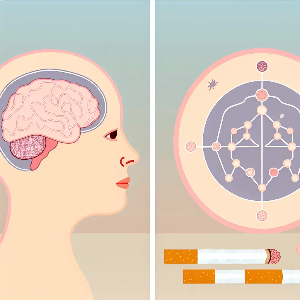 Illustrazione che mostra come la nicotina influenza i circuiti cerebrali della ricompensa nei giovani adulti