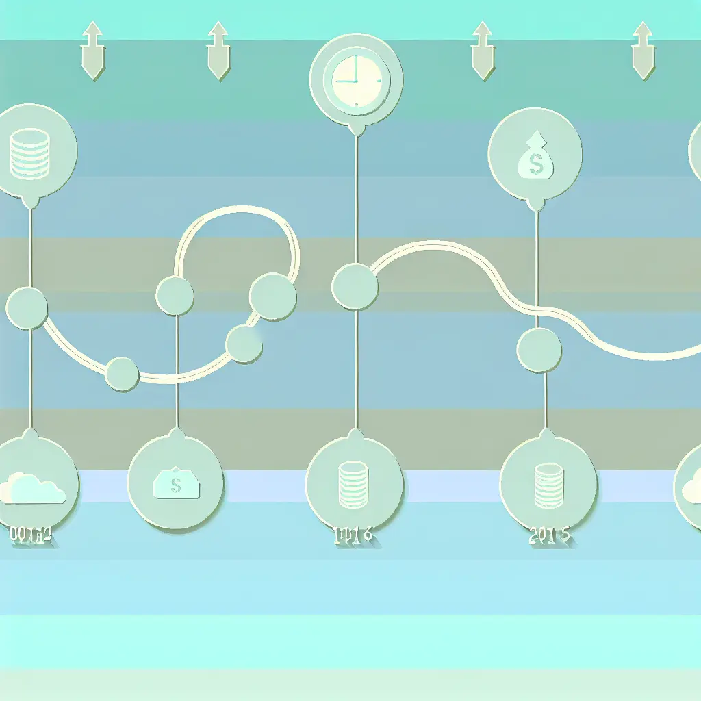 Grafico che mostra la progressione del risparmio nel tempo