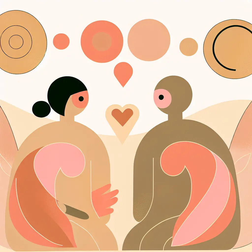 Illustrazione del supporto emotivo e coaching umano