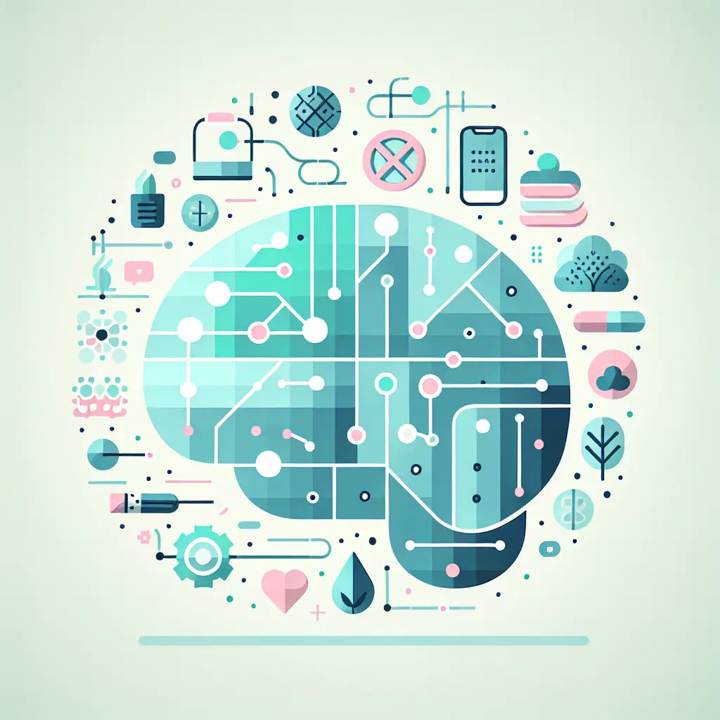 Illustrazione che rappresenta l'intelligenza artificiale nel supporto alla cessazione del fumo