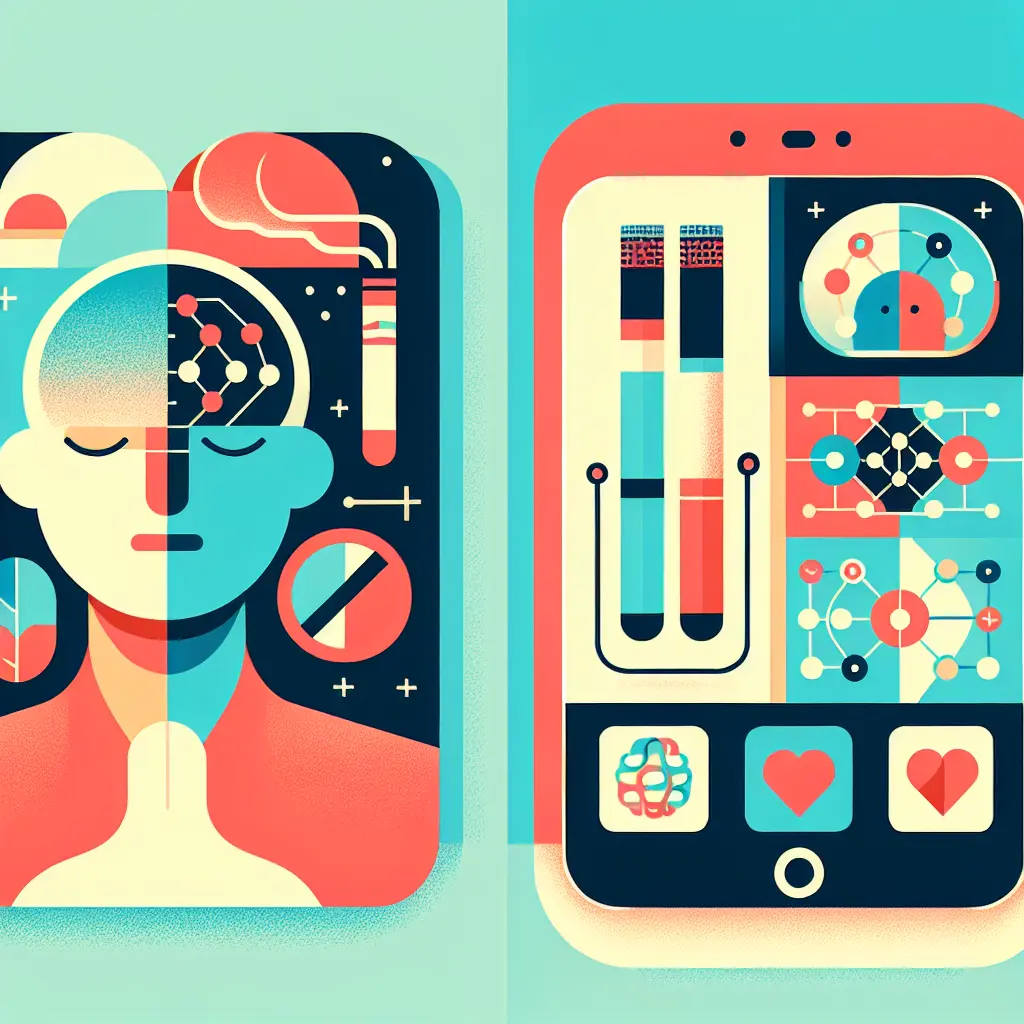 Illustrazione del concetto di intelligenza artificiale applicata alla cessazione del fumo