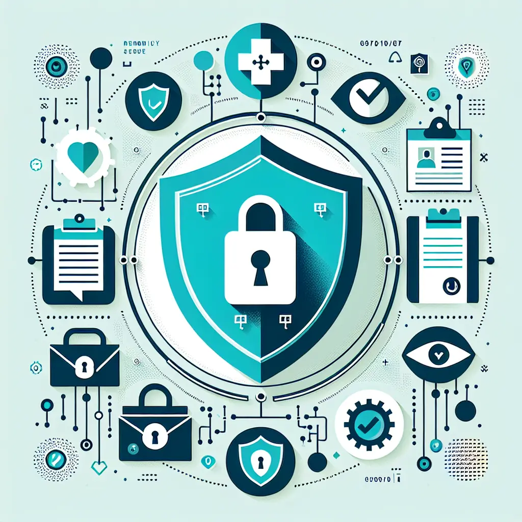 Rappresentazione della sicurezza e privacy dei dati nelle app per la salute