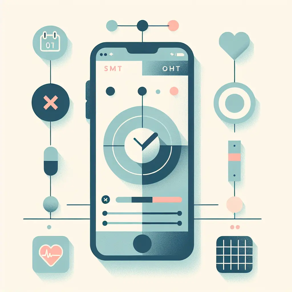 Persona che utilizza smartphone con app per smettere di fumare, supporto digitale per la cessazione del tabagismo