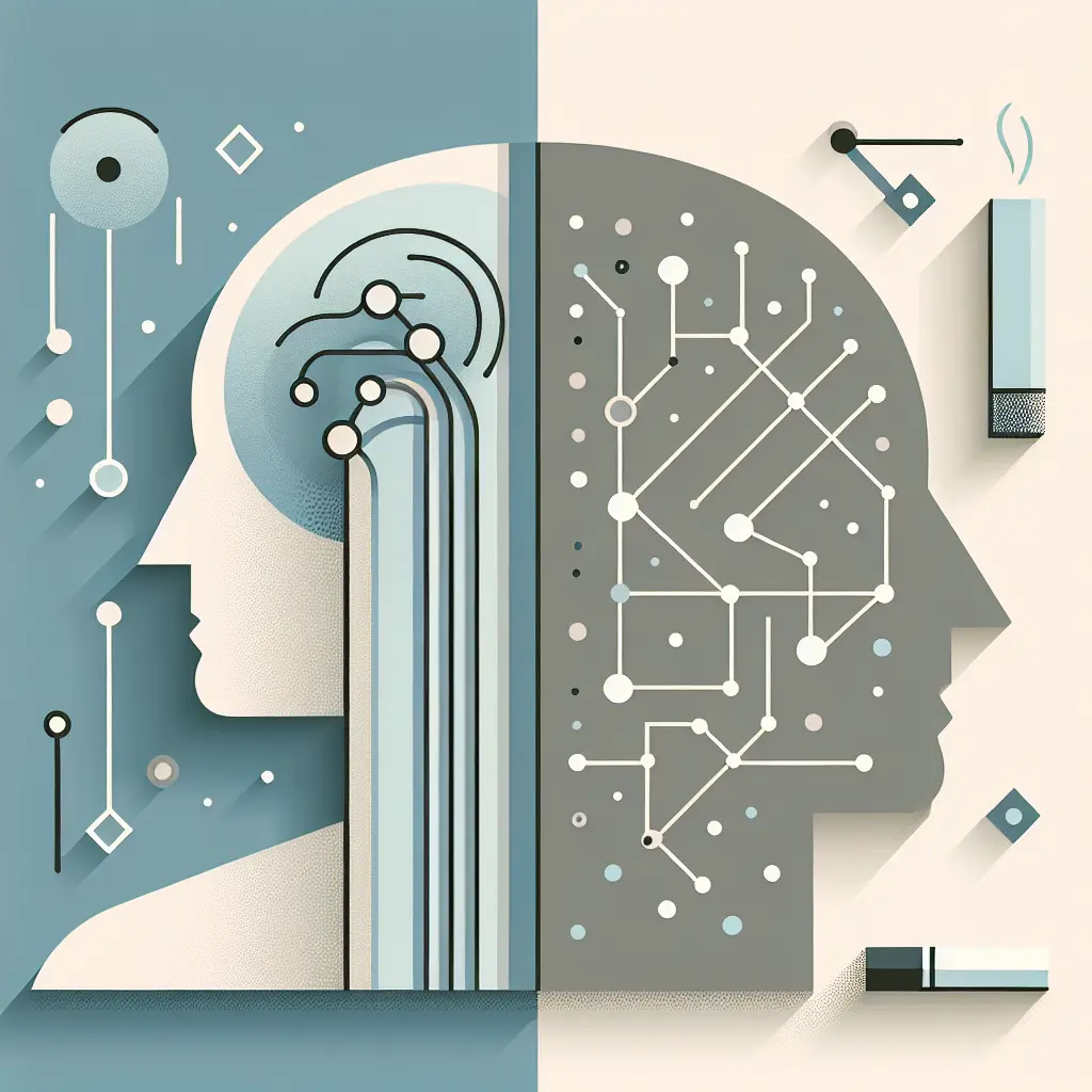 Persona che utilizza smartphone con intelligenza artificiale per smettere di fumare e migliorare il benessere nel 2025