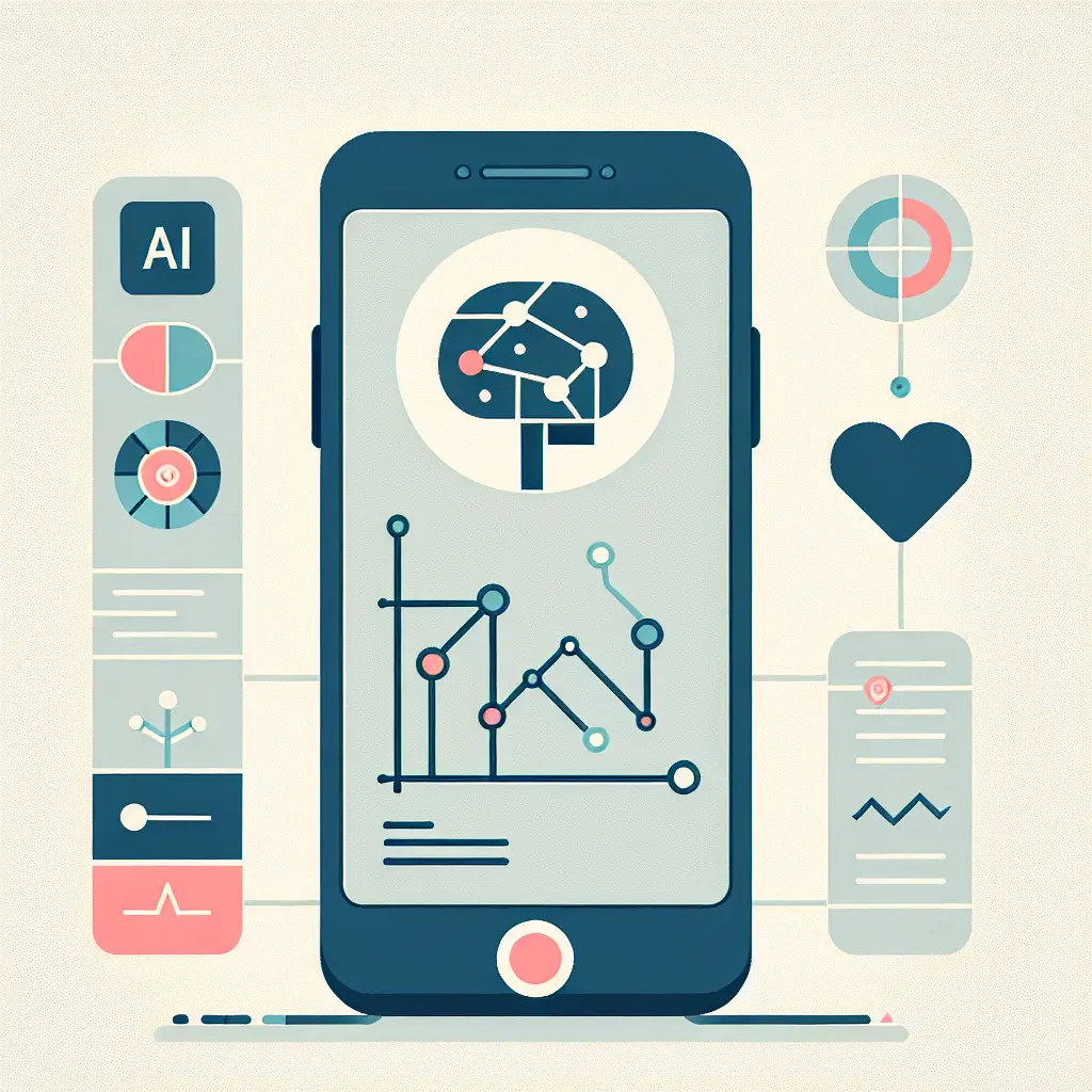 Persona che utilizza smartphone con app AI per smettere di fumare, tecnologia intelligenza artificiale per la salute 2025