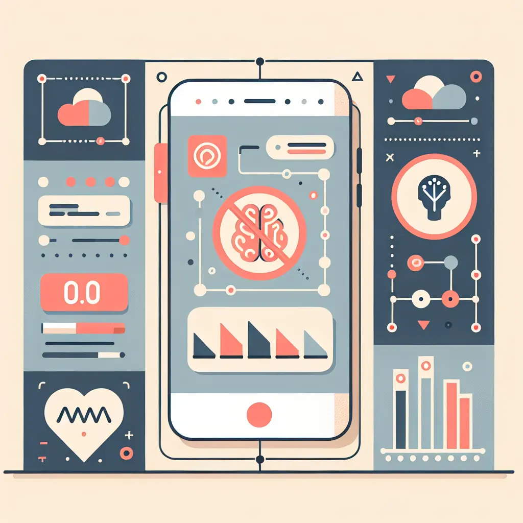 Smartphone con app AI per smettere di fumare e smartwatch che mostra monitoraggio intelligente delle sigarette con algoritmi di machine learning