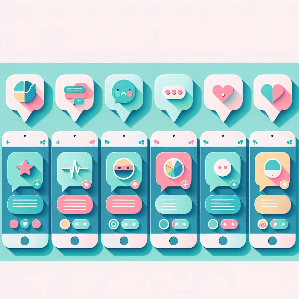 Confronto visivo tra le cinque migliori app AI per smettere di fumare