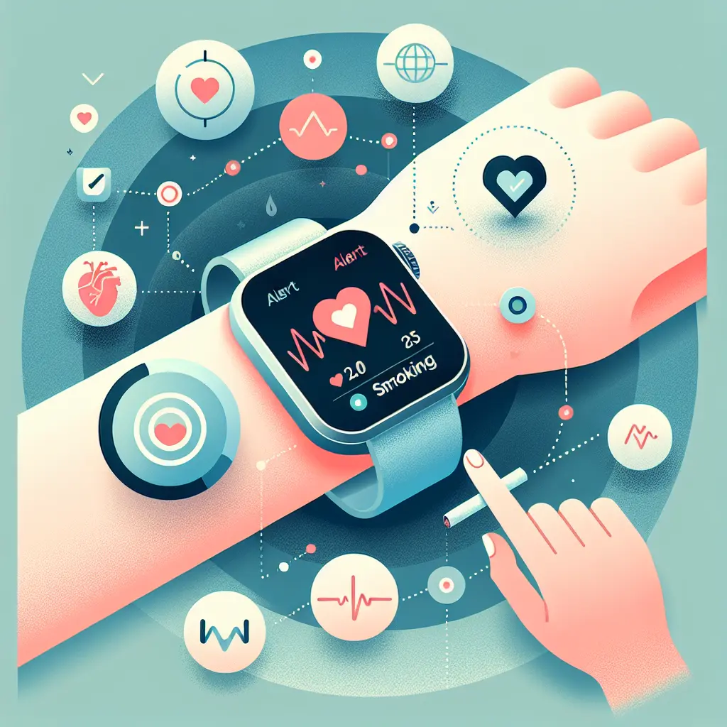 Smartwatch che rileva automaticamente il gesto del fumare